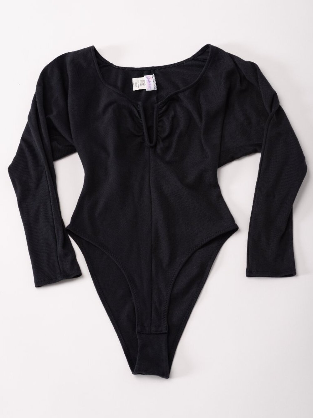 Vintage 90s Frederick's of Hollywood V-Wire Plunge Bodysuit Small Indie Sleaze
